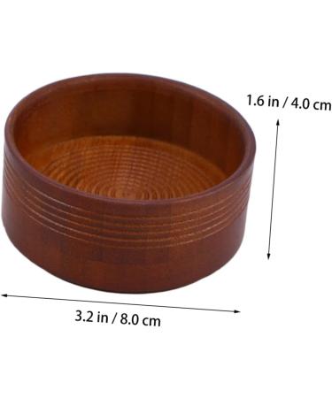 Magiclulu Wooden Shaving Bowl for Men | Traditional Razor Cup & Brush Holder | Perfect for Shaving Soap & Foam - Buy Online on SooperMarket.com