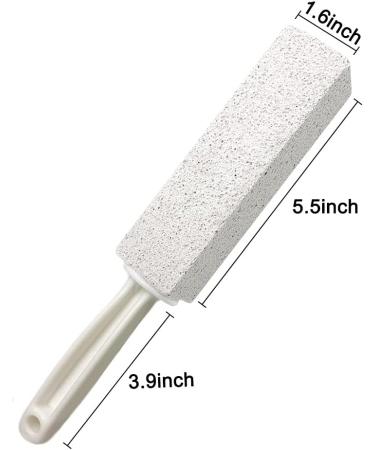 DDLuck 2 Pack Pumice Stone Cleaning Stones with Handle - Toilet Bowl Cleaner Hard Water Ring Remover Rust Grill Cleaner for Kitchen Bathroom & Household - Buy Online on SooperMarket.com