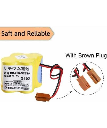 Buy 6-Pack 6V BR-2/3AGCT4A Replacement Battery 4400mAh for FANUC CNC System - Non-Rechargeable Fast International Shipping - Buy Online on SooperMarket.com