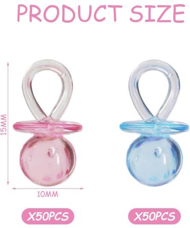 100pcs Baby Pacifiers Set | Baby Accessories & Party Decorations | Ideal for Baby Showers & Birthdays - Buy Online on SooperMarket.com