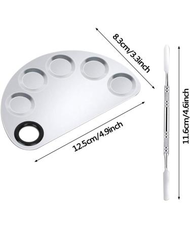 Ckanday 2 SPACK Professional Makeup Palette & Stainless Steel Cosmetic Spatula Set - Mix Foundation Effortlessly - Buy Online on SooperMarket.com