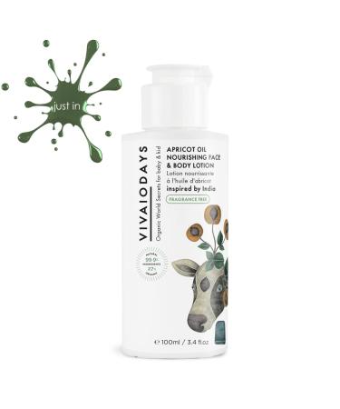 Fragrance-Free Apricot Oil Nourishing Face & Body Lotion - Hydrating Gentle Vegan Skincare for All Skin Types | International Shipping Available - Buy Online on SooperMarket.com