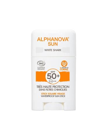 Alphanova Sun Face Stick White Shark SPF50+ Organic 12g