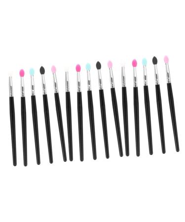 PLAFOPE 15 Pcs Silicone Eyeshadow Brush Lipstick Applicator Makeup Glitter Lipstick