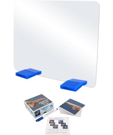 AFH T-Spiegel Premium Mirror | Medium 49.5x38.5 cm | Stylish Blue Feet & Carrying Bag | International Shipping Available - Buy Online on SooperMarket.com
