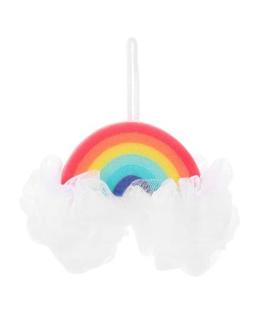 FRCOLOR Cloud Bath Ball Loofah for Travel Loofah Face Sponge Scrubbing Bath Brush Shower Bath Sponge Loofah Sponge Rainbow Shaped Sponge Rainbow Shaped Body Scrubber Supply