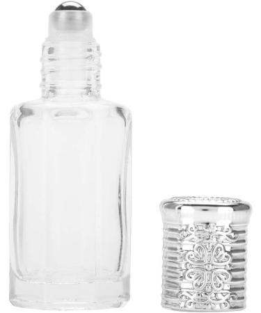 Empty Glass Roller Bottle Refillable Essential Oil Bottles 2pcs Mini Empty Glass Roller Bottle Perfume Essential Oil Bottles 10ml/12ml For Perfume Serum Lotion Aromatherapy Essential Oil(12ML-Silver) - Buy Online on SooperMarket.com