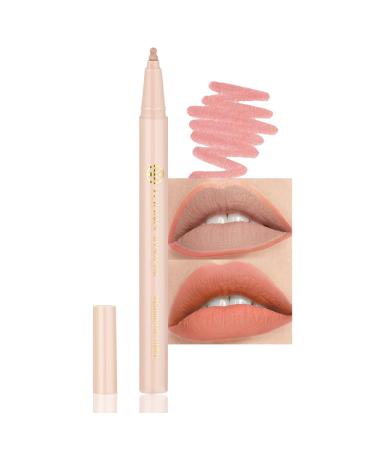 YOUNG VISION Gourd-Shaped Precision Liquid Lipstick & Lipliner - Nude Matte Shades