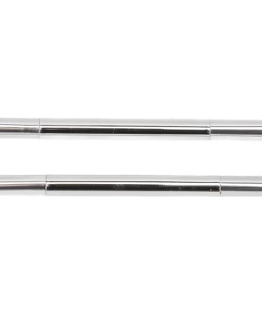 Eyeshadow Brush Silver Professional Soft Hair Eyelid Brush Double Ended Ergonomic for Makeup Artist for Home - Buy Online on SooperMarket.com
