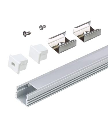 Armacost Lighting U-Shape LED Tape Light Mounting Channel 5-Pack, 960054 U-Shape Silver