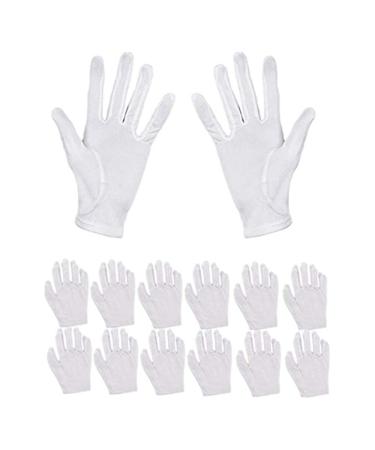 Cotton Gloves 6 Pairs Soft Hands Moisturizing White Gloves for Women and Men