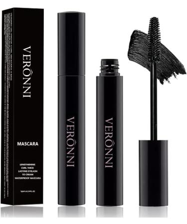 Waterproof Black Mascara 4D Silk Fiber Lash Mascara Mascara Volume and Length No Clumping Easy to Apply & Smudge-Proof Voluminous Mascara Long-Lasting Eye Makeup 0.24 Fl Oz(01 Black) - Buy Online on SooperMarket.com