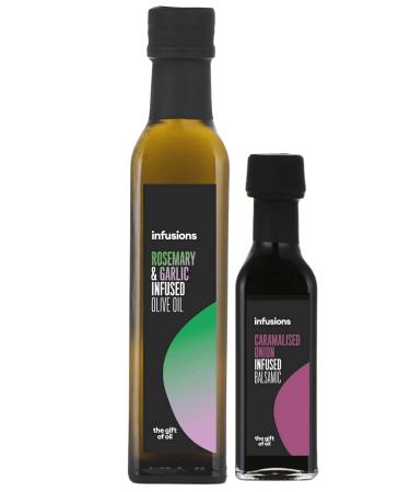 250ML Rosemary & Garlic Oil PAIRED with 100ML CARAMELISED Onion BALSAMIC