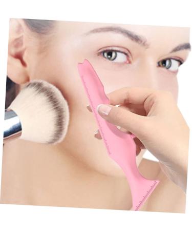 WOONEKY Silicone Beauty Ruler Tape Silicone Mold Mascara Shield Guard Mutitool Travel Make up Pink Stencil 15X4.15CM Pink - Buy Online on SooperMarket.com