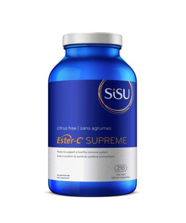 Sisu - Ester-C Supreme - Ester-C with powerful bioflavonoids and immune-boosting arabinogalactan to help strengthen your immune system and alleviate allergy symptoms. Citrus free - 210 Vegetarian Capsules