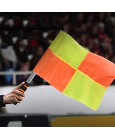 2Pcs Water Proof Linesman Referee Flags for Soccer Football Match with Storage Bag - 13.78'' x 13.78 - Buy Online on SooperMarket.com