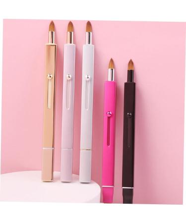 Buy Housoutil Dual-Purpose Lip & Concealer Brush - Mini Telescopic Makeup Brush for Lipsticks & Gloss - Pink Cosmetic Tool - Buy Online on SooperMarket.com