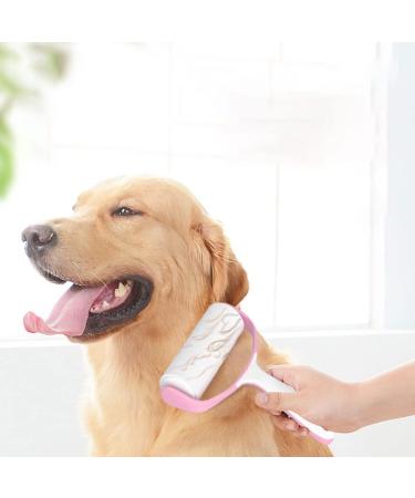 300 Sheets Extra Sticky Lint Roller for Pet Hair - 1 Handle + 5 Refills | Pink Sticky Roller for Car Seat & Fur Removal Tool - Buy Online on SooperMarket.com