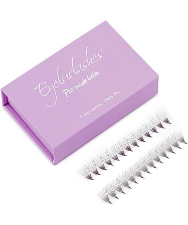 10D Pro-Made Fans on a strip speedy fans Pro Made Handmade Lash Fans Pointed Base Eyeluvlashes (C Curl 10mm length)