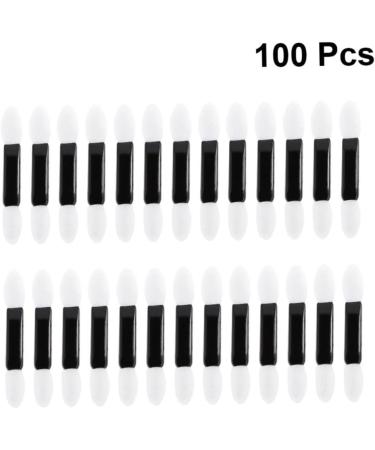 Gogogmee 100pcs Make up Applicators for Face Dual Sided Eyeshadow Brush Makeup Eyeshadow Brush Smudge Brush M White - Buy Online on SooperMarket.com