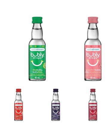 SodaStream bubly Drops Lime and BlackBerry and Cherry and Grapefruit and Strawberry