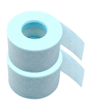 minkissy Blue Eyelash Tape Lash Tape Gel Eyelash Tapes Breathable Fabric Lash Extension Tape Eye Lashes Tools 2 Rolls