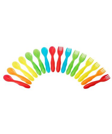 TOMY The First Years Take & Toss Flatware for Kids  16 pieces  multicolor