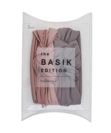 Sc nci Soft Knot Headwraps - Neutral Mauve & Dark Grey, 2 Pack - Buy Online on SooperMarket.com