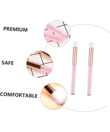 Beavorty 2Pcs Eye Shadow Brush Women Eyeshadow Brush Salon Makeup Tool Pink - Buy Online on SooperMarket.com