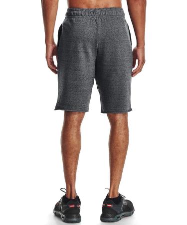 Under Armour Men's Rival Terry Shorts - Pitch Gray/Onyx White - Size Large - Buy Online on SooperMarket.com
