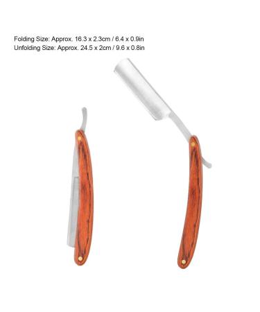 Professional Razor Shaving Knife | Straight Edge Barber Razor with Wooden Handle | Best Beard & Hair Cutting Tool for Barbers - Buy Online on SooperMarket.com