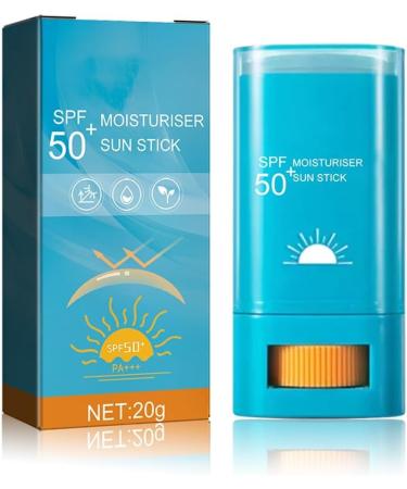 Sunscreen Sun Stick Sunscreen Stick Sunstick Protection Bar Sunscreen SPF 50+ Sun Cream Stick SPF 50 Ultra Light UV Protetion Suncream Long Lasting Sunscreen Easy Use Ideal for All Skin Types 20g