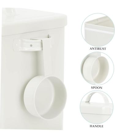 FOYTOKI Box Dispenser Lidded Storage Bin Laundry Dispenser Refillable Containers Iron White 1 count (Pack of 1) White - Buy Online on SooperMarket.com