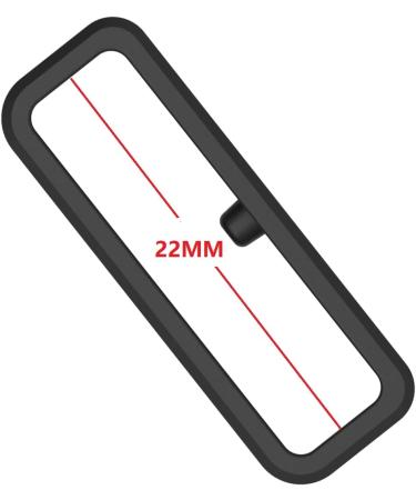 Silicone Fastener Rings for Garmin Forerunner 935/945 Bands - 6 Black Replacement Security Loop Keepers - Buy Online on SooperMarket.com
