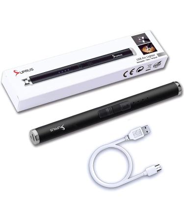 SUPRUS USB Type C Rechargeable Lighter with Upgraded LED Battery Display Safety Switch Flameless Plasma Windproof for Candle Cooking BBQs Fireworks Electric Black - Buy Online on SooperMarket.com
