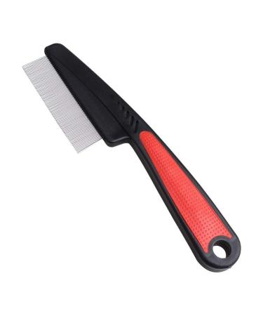 Wacnune Flea Comb for Dogs and Cats Stainless Steel Pet Tear Stain Remover Combs Pet Dog Cat Grooming Comb for Removing Flea Egg Mites Ticks Dandruff Flakes