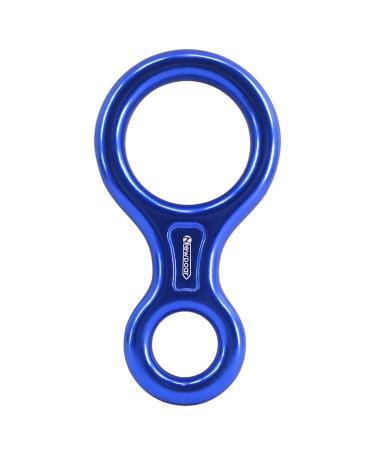 Newdoar 35 KN 8 Conservation device Figure 8 Rescue Line System (Typography) Belay Device Rappel Climbing Belay Equipment Gear Blau