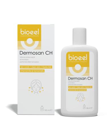 Dermosan CH Anti-Acne Lotion - Chamomile & Hamamelis Natural Clear Skin Formula - Reduce Sebum Acne and Pimple 120ML