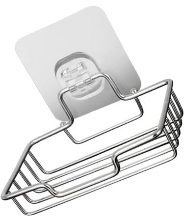 Amosfun 5pcs Stainless Steel Soap Holder Soap Holder for Shower Wall Soap Rack Stainless Steel Soap Wall-mount Holder Soap Bar Sink Drain Self-draining Soap Boxes Soap Dish Holder Square - Buy Online on SooperMarket.com
