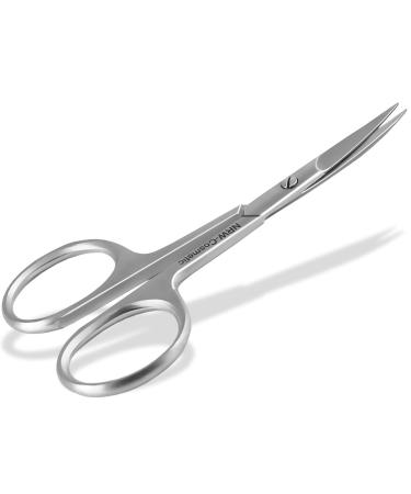 Nail scissors with extra large finger eyes - curved cut - stainless steel