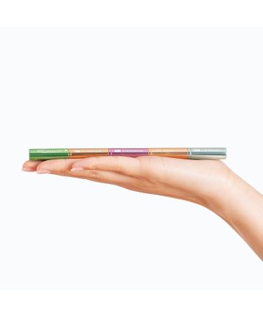 4-in-1 Stackable Travel Makeup Brush Set | Multi-functional Beauty Essential for On-the-Go - Buy Online on SooperMarket.com