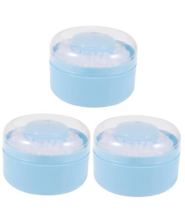 Healeved 3 Sets Powder Talc- Dusting Powder Makeup Powder Puff Powder Puff and Powder Puff for Body Powder with Container Cornstarch Powder Large Body+powder+puff+and+container