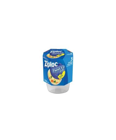 Ziploc Twist N Loc Small Container, 16 OZ (Pack - 3)