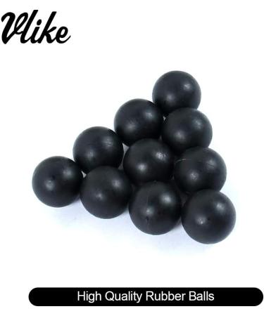 VLIKE .68 Caliber Rubber Paintballs - Soft Reusable Riot Training Balls (Black, 120 Count) - Buy Online on SooperMarket.com