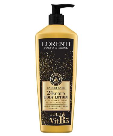 Lorenti Body Cream Lotion | 24K Gold Body Lotion | Ultra Nourishing Multi Vitamin Repair 400ml