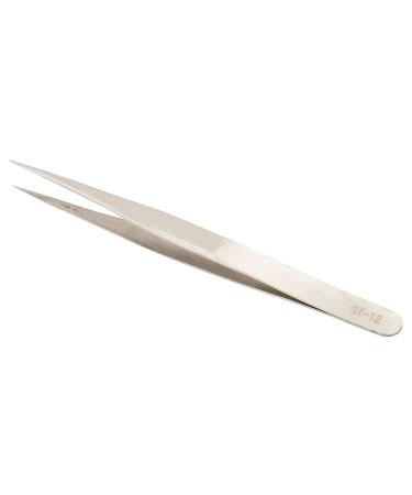 Watch Repairing Tweezers Electronic Maintenance Tweezers Straight Pointed Tweezers for Sewing  Beading  DIY Craft  Cell Phone Repair(Tweezers with hairspring)