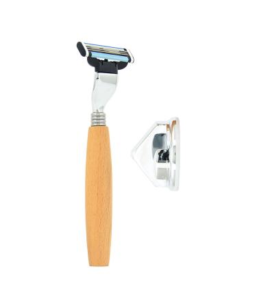 predolo Traditional Shaving Reusable Shaving Easy to Use with Base Men Traditional