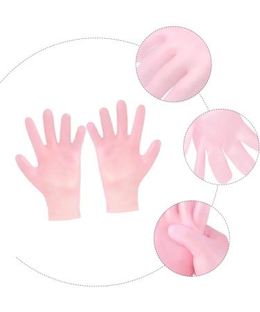 minkissy 1 Pair Whitening Moisturizing Gloves Pink Cotton Gloves Waterproof Gloves Moisturizing Gloves for Cracked Hand Holly Headband Dry Rough Skin Glove Sun Protection Sebs - Buy Online on SooperMarket.com