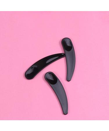 FRCOLOR 100Pcs Mini Disposable Makeup Spatulas - Facial Cream Spoon Cosmetic Plastic Scoops (Black) - Buy Online on SooperMarket.com