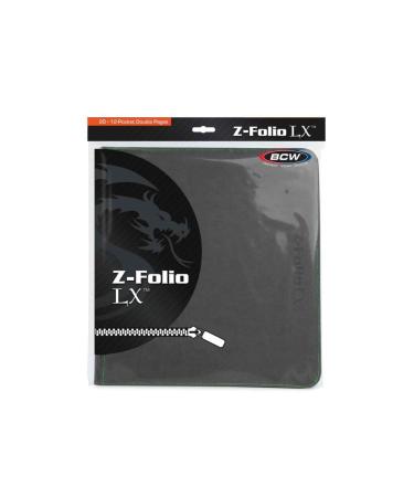 BCW Z-Folio 12-Pocket LX Album - Gray